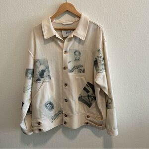 Bode Dodgers Hall of Fame portrait wool jacket